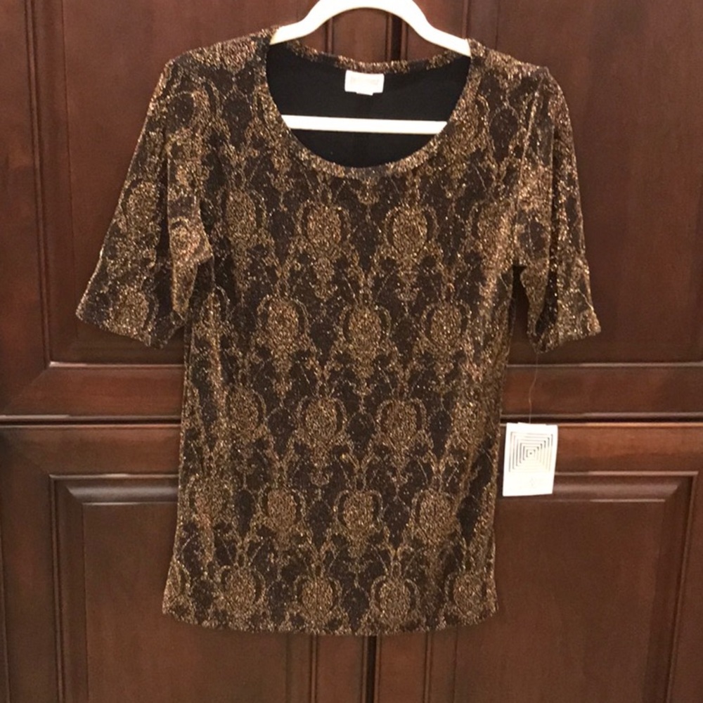 LuLaRoe Elegant Gigi bronze size med NWT
